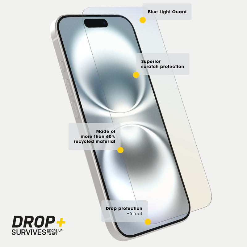 product image 3 - Protecteur d'écran iPhone 16 Premium Pro Glass Blue Light Guard