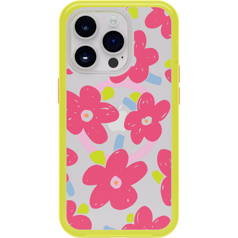 product image 2 - iPhone 14 Pro Hülle Symmetry Series Clear für MagSafe Fluttering Flora