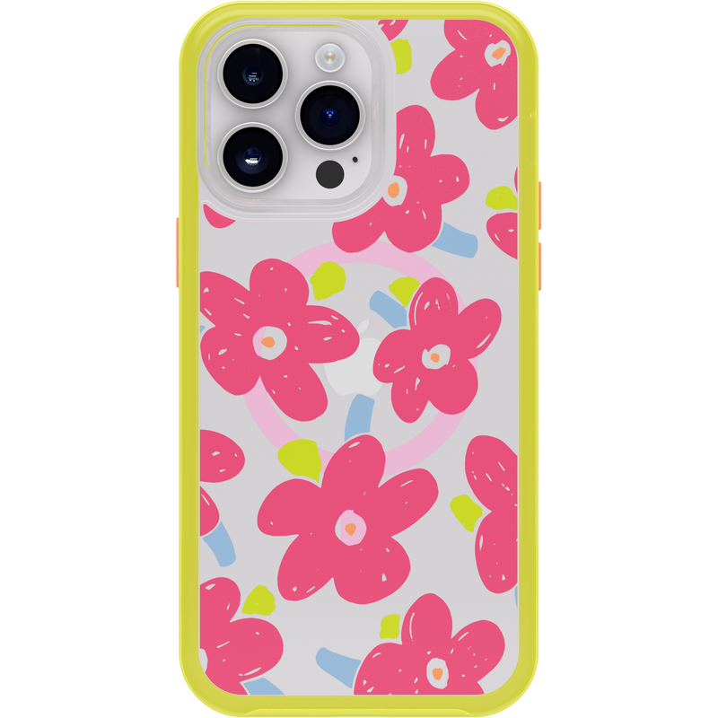 product image 2 - iPhone 14 Pro Max Hülle Symmetry Series Clear für MagSafe Fluttering Flora
