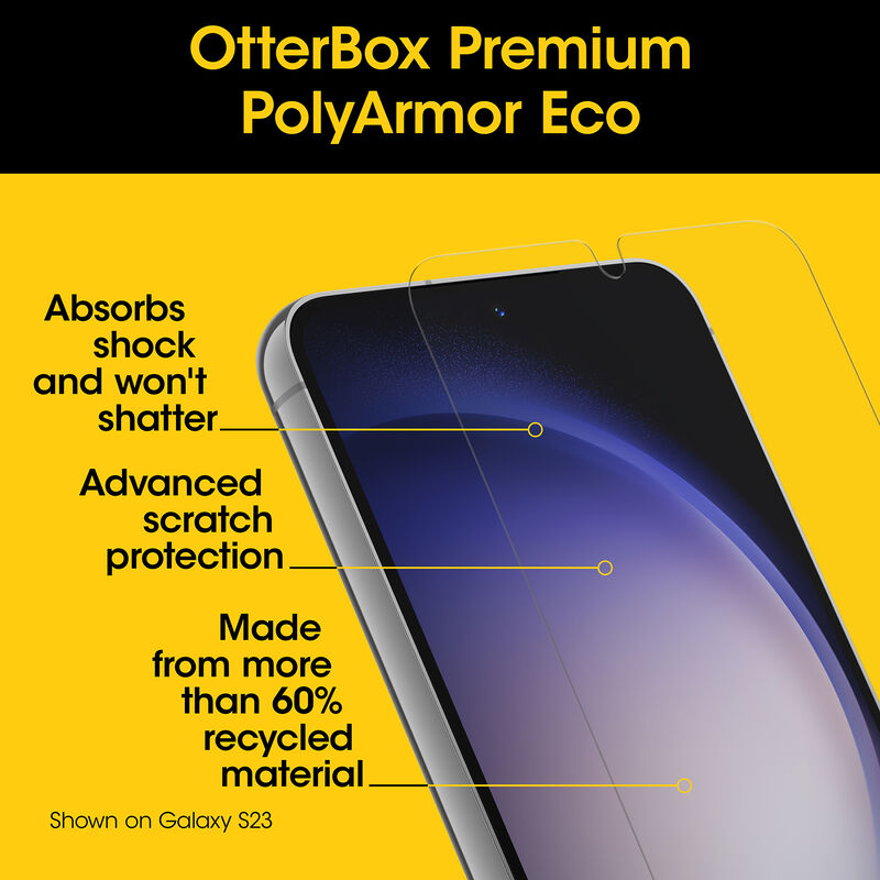 product image 4 - Galaxy S24+ Displayschutz PolyArmor Premium Eco Series