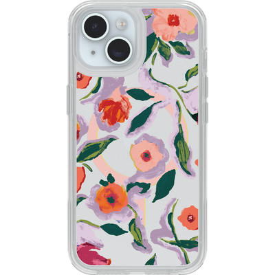 iPhone 16e/15/14/13 Funda | Symmetry Series Clear para MagSafe Confetti of Blossoms