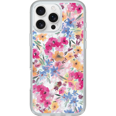 iPhone 16 Pro Max Skal | Symmetry Series Clear för MagSafe Confetti of Blossoms