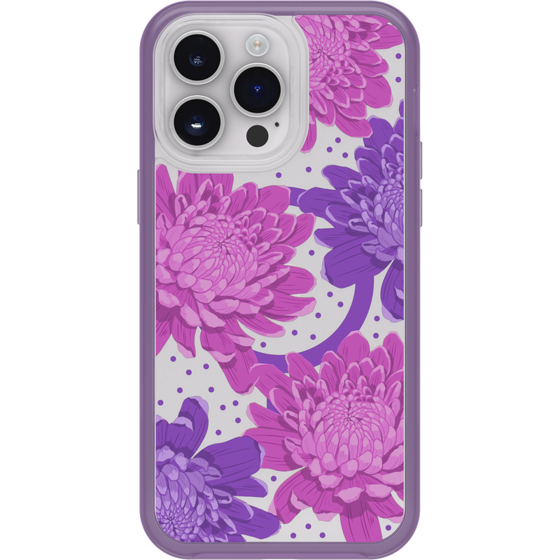 product image 2 - iPhone 14 Pro Max Hülle Symmetry Series Clear für MagSafe Fluttering Flora