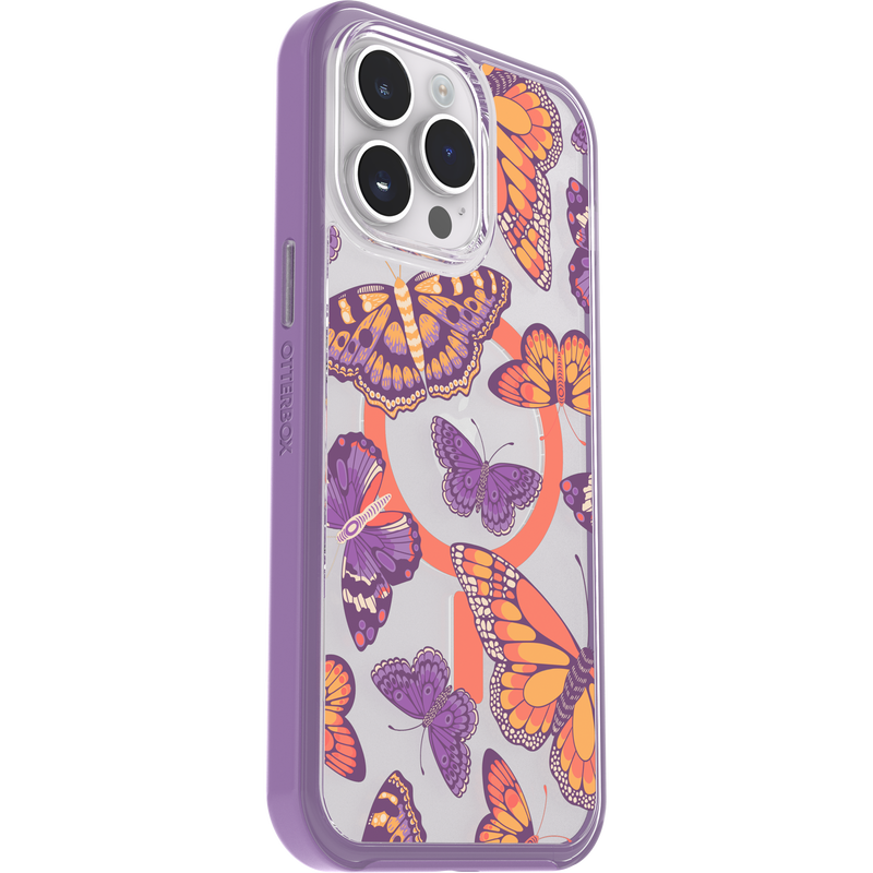 product image 3 - iPhone 14 Pro Max Hülle Symmetry Series Clear für MagSafe Fluttering Flora