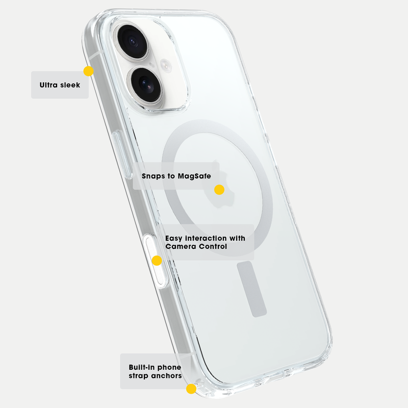 product image 5 - Coque iPhone 16 Pro Symmetry Series Clear pour MagSafe avec Camera Control