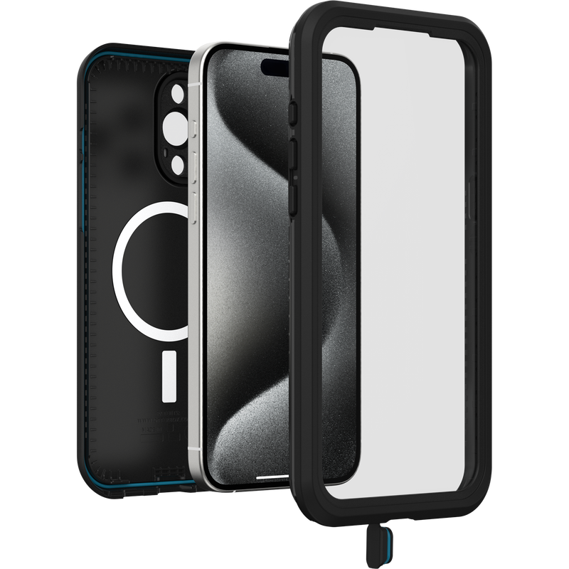 product image 3 - Coque Étanche à l’eau iPhone 15 Pro Max OtterBox Frē Series pour MagSafe
