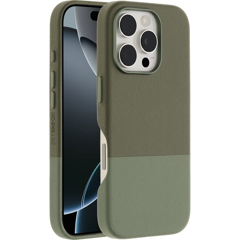 product image 1 - Coque iPhone 16 Pro Statement Series Cactus Leather pour MagSafe