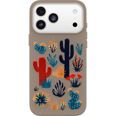 iPhone 17 Pro Max Funda | Symmetry Series Cactus Leather Embroidery