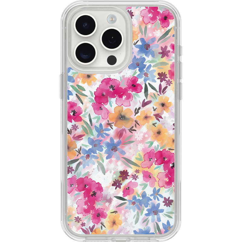 product image 1 - iPhone 15 Pro Max Hoesje Symmetry Series Clear voor MagSafe Confetti of Blossoms
