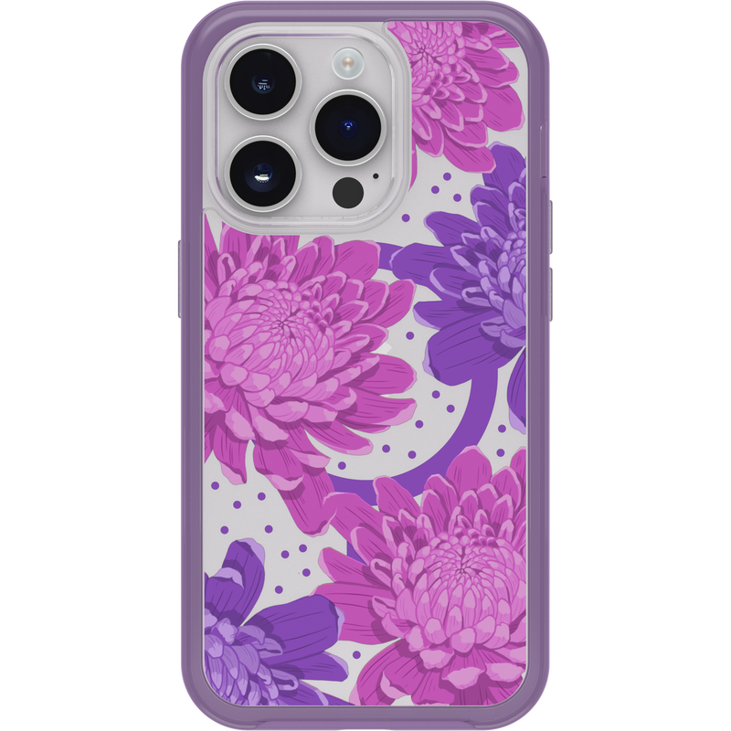 product image 2 - iPhone 14 Pro Hülle Symmetry Series Clear für MagSafe Fluttering Flora