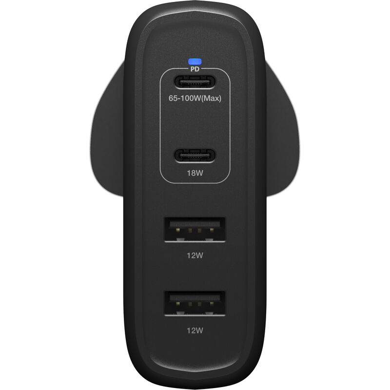 product image 3 - USB-C Vier Poorten 100 W Wandlader Fast Charge | Standaard