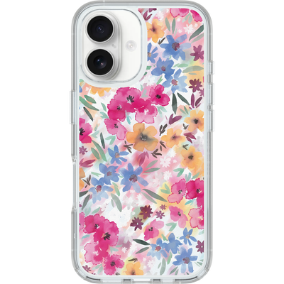 iPhone 16 Funda | Symmetry Series Clear para MagSafe Confetti of Blossoms