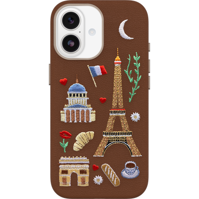 iPhone 17 Funda | Symmetry Series Cactus Leather Embroidery