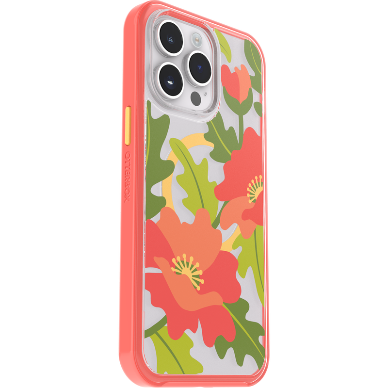 product image 3 - iPhone 14 Pro Max Hülle Symmetry Series Clear für MagSafe Fluttering Flora