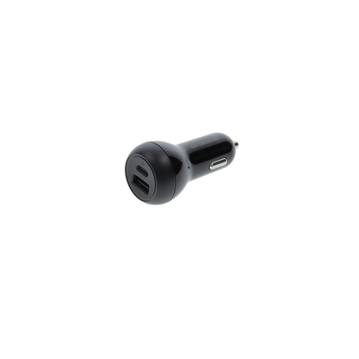 Auto-Schnellladegerät mit zwei Anschlüssen 32W | USB-C 20W und USB-A 12W