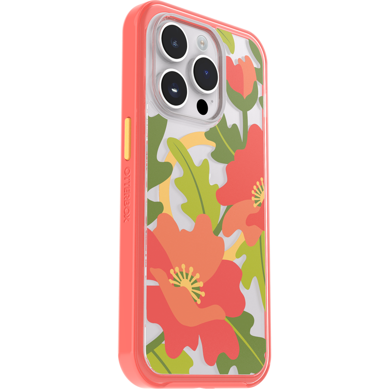 product image 3 - iPhone 14 Pro Hülle Symmetry Series Clear für MagSafe Fluttering Flora
