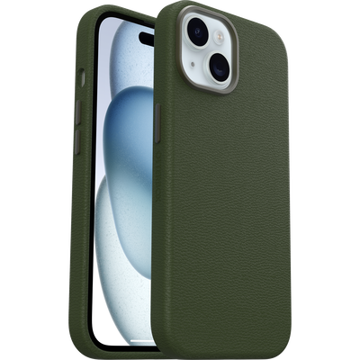 iPhone 15 Skal Symmetry Series Cactus Leather för MagSafe