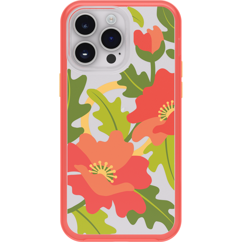 product image 2 - iPhone 14 Pro Max Hülle Symmetry Series Clear für MagSafe Fluttering Flora