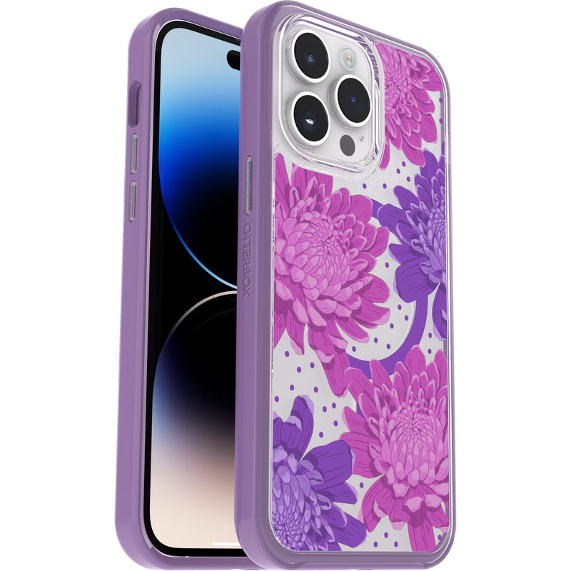 product image 1 - iPhone 14 Pro Max Hülle Symmetry Series Clear für MagSafe Fluttering Flora